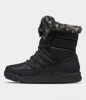 Botte Hiver The North Face Sierra Luxe Imperméables Femme Noir | FRANCE SIOAL