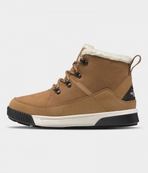 Botte Hiver The North Face Sierra Mid Dentelle Imperméables Femme Marron | PARIS PSKHT