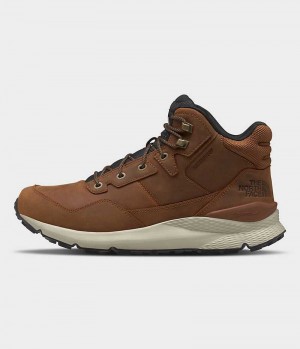 Botte Hiver The North Face Vals II Mid Cuir Imperméables Homme Marron | FRANCE HALOW