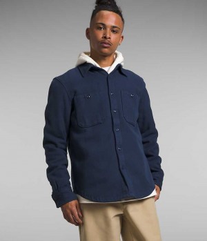 Chemise The North Face Valley Twill Flannel Homme Bleu Marine | FR SYBJW