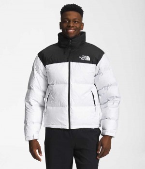 Doudoune The North Face 1996 Retro Nuptse Homme Blanche Noir | PARIS GJZIX