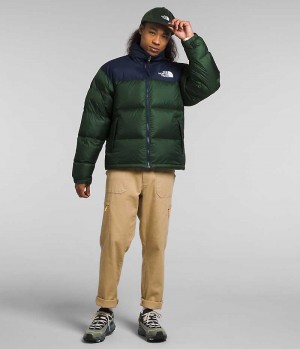 Doudoune The North Face 1996 Retro Nuptse Homme Vert Bleu Marine | FR RQWHB