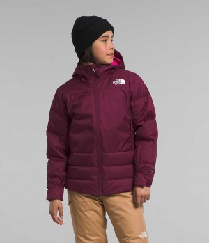 Doudoune The North Face Pallie Fille Bordeaux | FR QXOTR