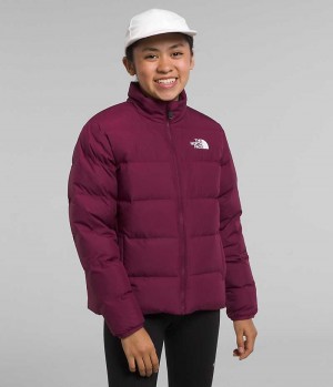 Doudoune The North Face Reversible North Fille Bordeaux | FR UHSYQ