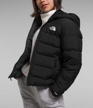 Doudoune The North Face Reversible North Encapuchonné Fille Noir | PARIS JHRVD