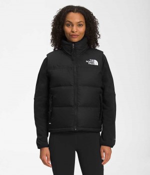 Gilet en Duvet The North Face 1996 Retro Nuptse Femme Noir | FR FIQBO