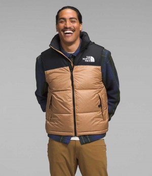 Gilet en Duvet The North Face 1996 Retro Nuptse Homme Kaki Noir | FR DFCSQ