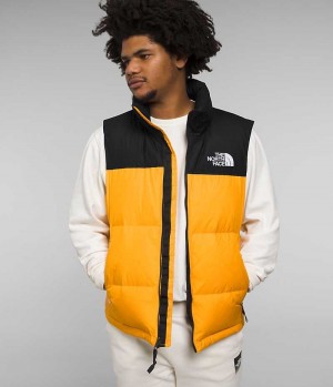 Gilet en Duvet The North Face 1996 Retro Nuptse Homme Doré Noir | FR CDGFB