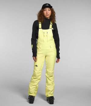 Pantalon Bib The North Face Freedom Insulated Femme Jaune | PARIS YLNFD