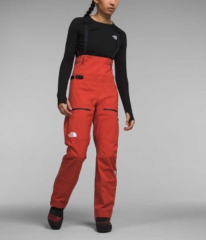 Pantalon Bib The North Face Summit Series Pumori GTX Pro Femme Rouge | FR ERVPC