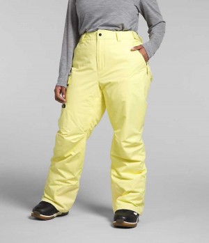 Pantalon Isolé The North Face Plus Freedom Femme Jaune | FRANCE LSDGE