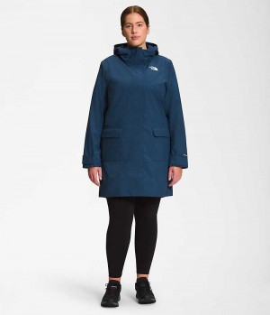 Parka The North Face Plus City Breeze Rain II Femme Bleu | FRANCE CVGQB