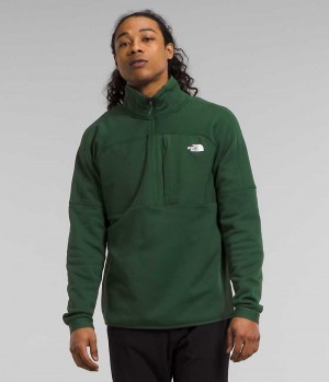 Pulls De Golf The North Face Canyonlands High Altitude ½-Zip Homme Vert | PARIS EDGKT