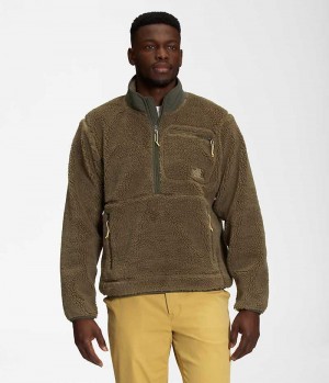 Pulls De Golf The North Face Extreme Pile Homme Vert Olive | FR IWMES