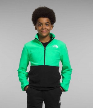 Pulls De Golf The North Face Glacier ¼-Zip Garcon Vert | PARIS LGXPF