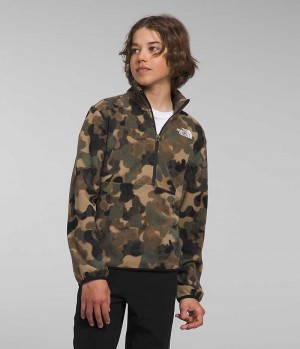 Pulls De Golf The North Face Glacier ¼-Zip Garcon Camouflage | FR KRHGM