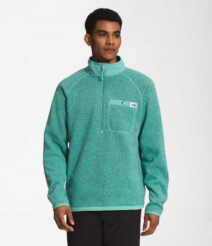 Pulls De Golf The North Face Gordon Lyons ¼-Zip Homme Turquoise | FRANCE KWUSJ