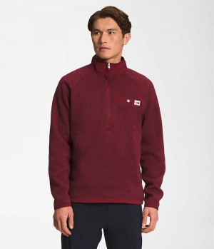 Pulls De Golf The North Face Gordon Lyons ¼-Zip Homme Rouge | FR FVCKQ