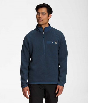 Pulls De Golf The North Face Gordon Lyons ¼-Zip Homme Bleu | FRANCE ZCKRI