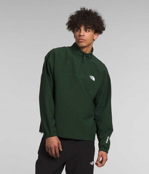 Pulls De Golf The North Face Tekware™ Grid ¼-Zip Homme Vert | FRANCE HFLKB