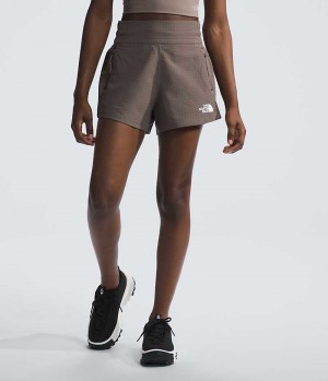 Short The North Face Tekware™ Grid Femme Marron | PARIS GHYMK