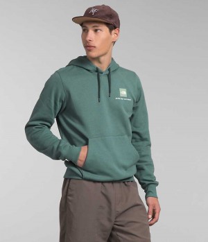 Sweat a Capuche The North Face Box NSE Pullover Homme Vert | FRANCE JZGQC