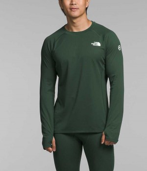 Sweatshirt The North Face Summit Series Pro 120 Crew Homme Vert | PARIS PHQSW