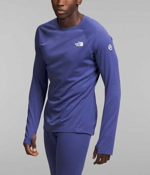 Sweatshirt The North Face Summit Series Pro 120 Crew Homme Bleu | FR YSVWN