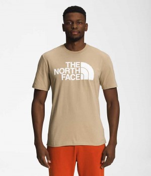 T-Shirt The North Face Corta Sleeve Half Dome Homme Kaki | PARIS HFQMN