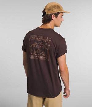 T-Shirt The North Face Corta Sleeve Solo Homme Marron | FRANCE IOHCQ