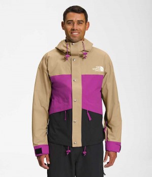 Veste Imperméable The North Face 86 Retro Mountain Homme Kaki Violette Noir | FR BJLFU