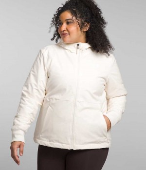 Veste Softshell The North Face Plus Shelbe Raschel Hoodie Femme Blanche | FR BHFKT