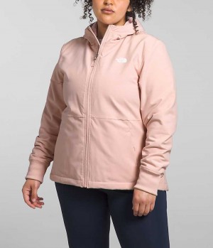 Veste Softshell The North Face Plus Shelbe Raschel Hoodie Femme Rose | FRANCE UJGSA