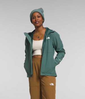 Veste Softshell The North Face Shelbe Raschel Hoodie Femme Vert | PARIS RKQHF