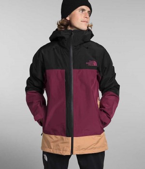 Veste À Capuche The North Face ThermoBall™ Eco Snow Triclimate® Homme Fushia Noir | PARIS LURDO