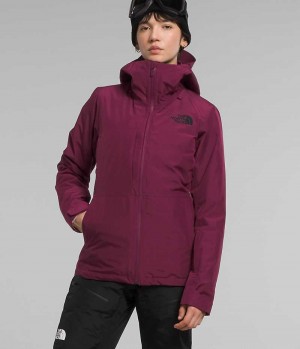 Vestes Isolées The North Face ThermoBall™ Eco Snow Triclimate® Femme Fushia | PARIS NCAHV