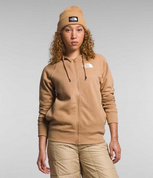 Vestes Polaires The North Face Brand Proud Full-Zip Hoodie Femme Marron | FR QJGYV