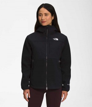 Vestes Polaires The North Face Denali Hoodie Femme Noir | FRANCE GONYF