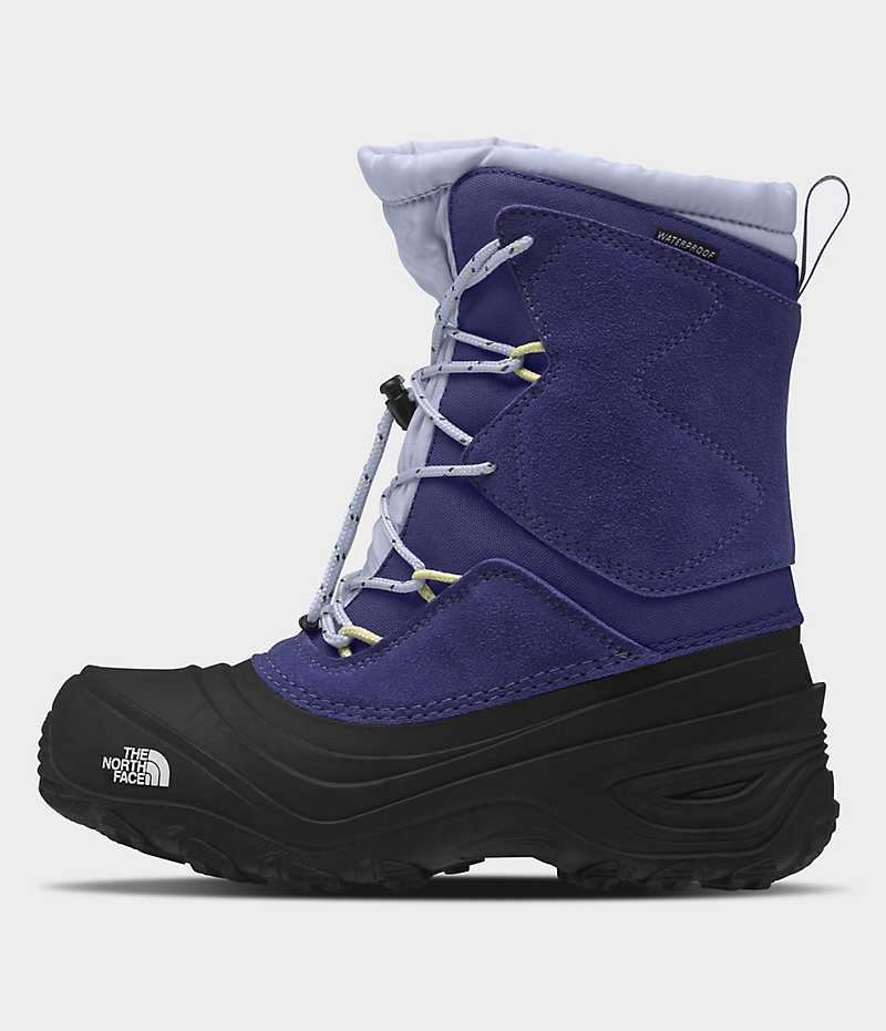 Botte Hiver The North Face Alpenglow V Imperméables Fille Bleu Noir | FRANCE FABYU