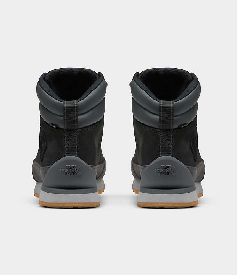 Botte Hiver The North Face Back-To-Berkeley IV Cuir Imperméables Homme Noir Grise | FR YXBFS