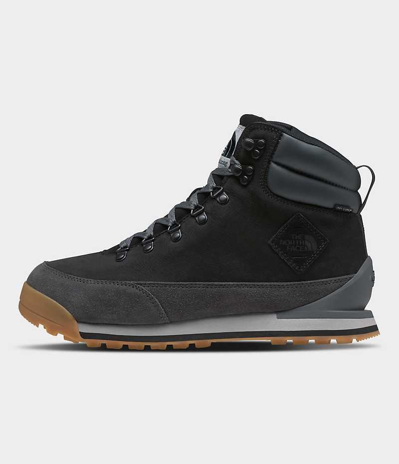 Botte Hiver The North Face Back-To-Berkeley IV Cuir Imperméables Homme Noir Grise | FR YXBFS