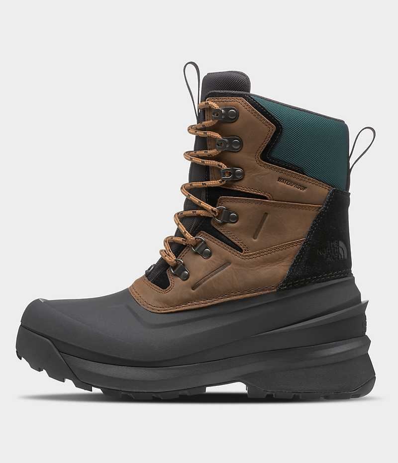 Botte Hiver The North Face Chilkat V 400 Imperméables Homme Marron Noir | FR SHKBL