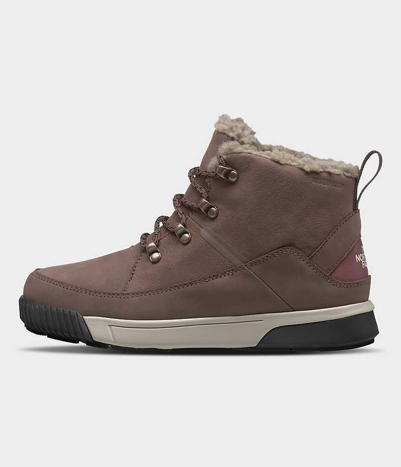 Botte Hiver The North Face Sierra Mid Dentelle Imperméables Femme Marron | FRANCE MRABF