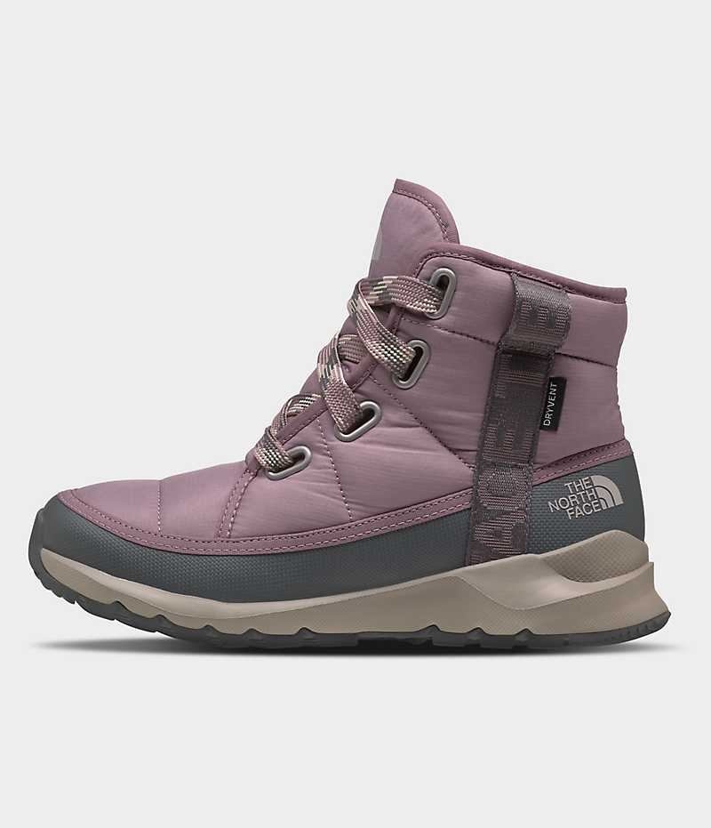 Botte Hiver The North Face ThermoBall™ Dentelle Up Luxe Imperméables Femme Fushia | PARIS ZTLPG