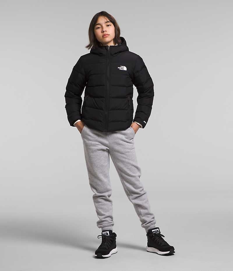 Doudoune The North Face Reversible North Encapuchonné Fille Noir | PARIS JHRVD