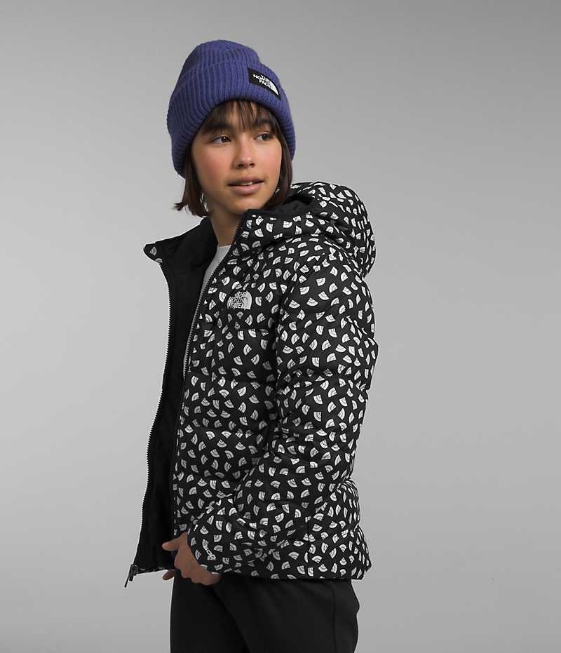 Doudoune The North Face Reversible North Encapuchonné Fille Noir | FR SMZVP