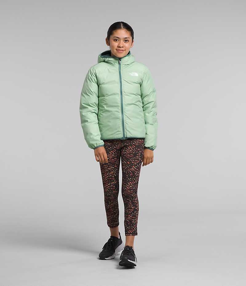 Doudoune The North Face Reversible North Encapuchonné Fille Vert | FRANCE IMKBV