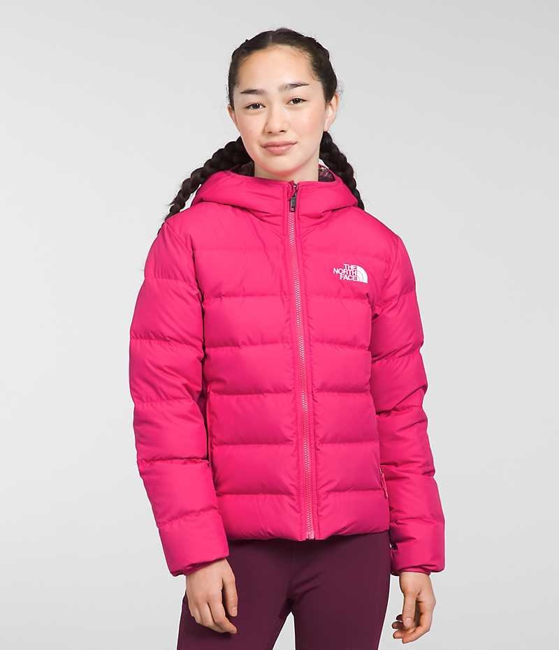 Doudoune The North Face Reversible North Encapuchonné Fille Rose | PARIS NVPUF