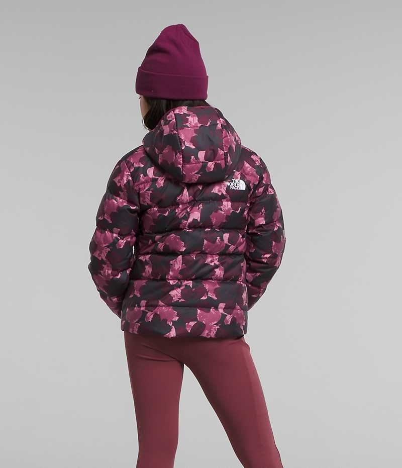 Doudoune The North Face Reversible North Encapuchonné Fille Fushia | FR WEBDM