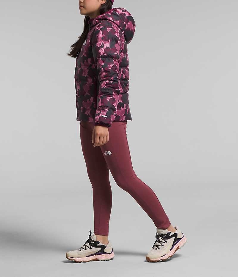 Doudoune The North Face Reversible North Encapuchonné Fille Fushia | FR WEBDM